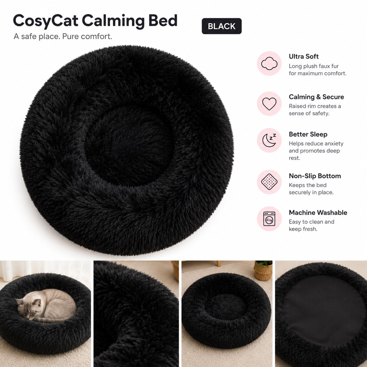 Anti-Anxiety Cat Bed