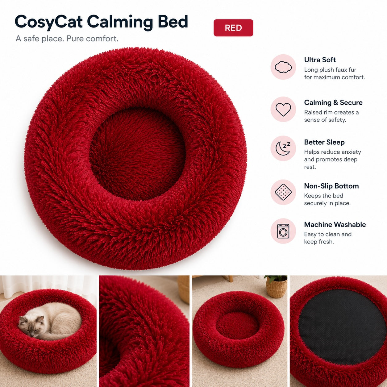 Anti-Anxiety Cat Bed